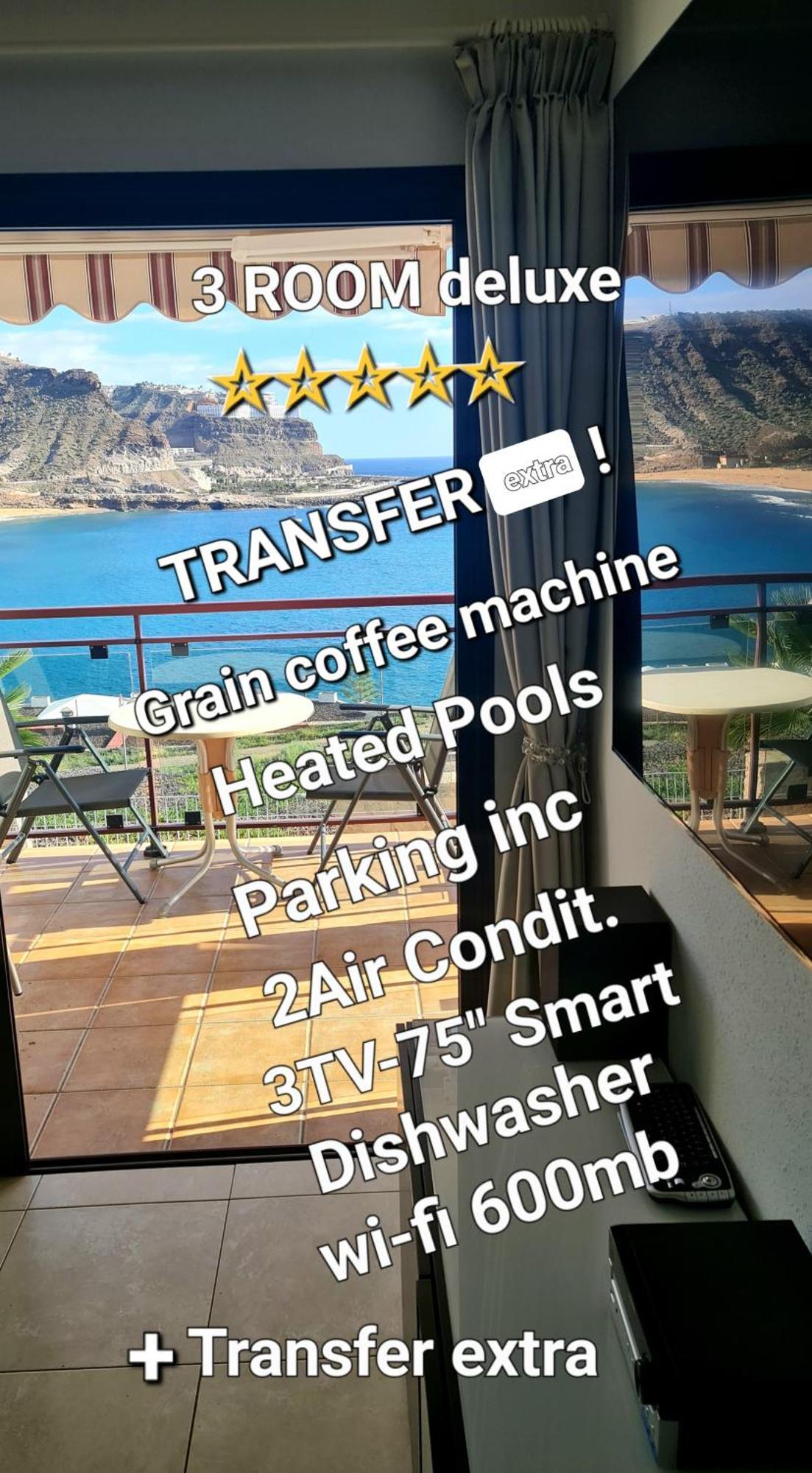 Deluxe 3 Rooms74M2,2Air Condit 2Tv Seaview On Amadores,2 Heatpools, Parking, 600 Mb,Dishwasher,2Lift,,3 Beaches ปลายาเดลกูรา ภายนอก รูปภาพ